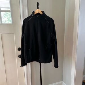 Mens Lululemon Black ZipUp Jacket with Hood Size Large
